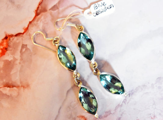 stones-of-transformation - Blue Obsidian Earrings - Stones of Transformation - 