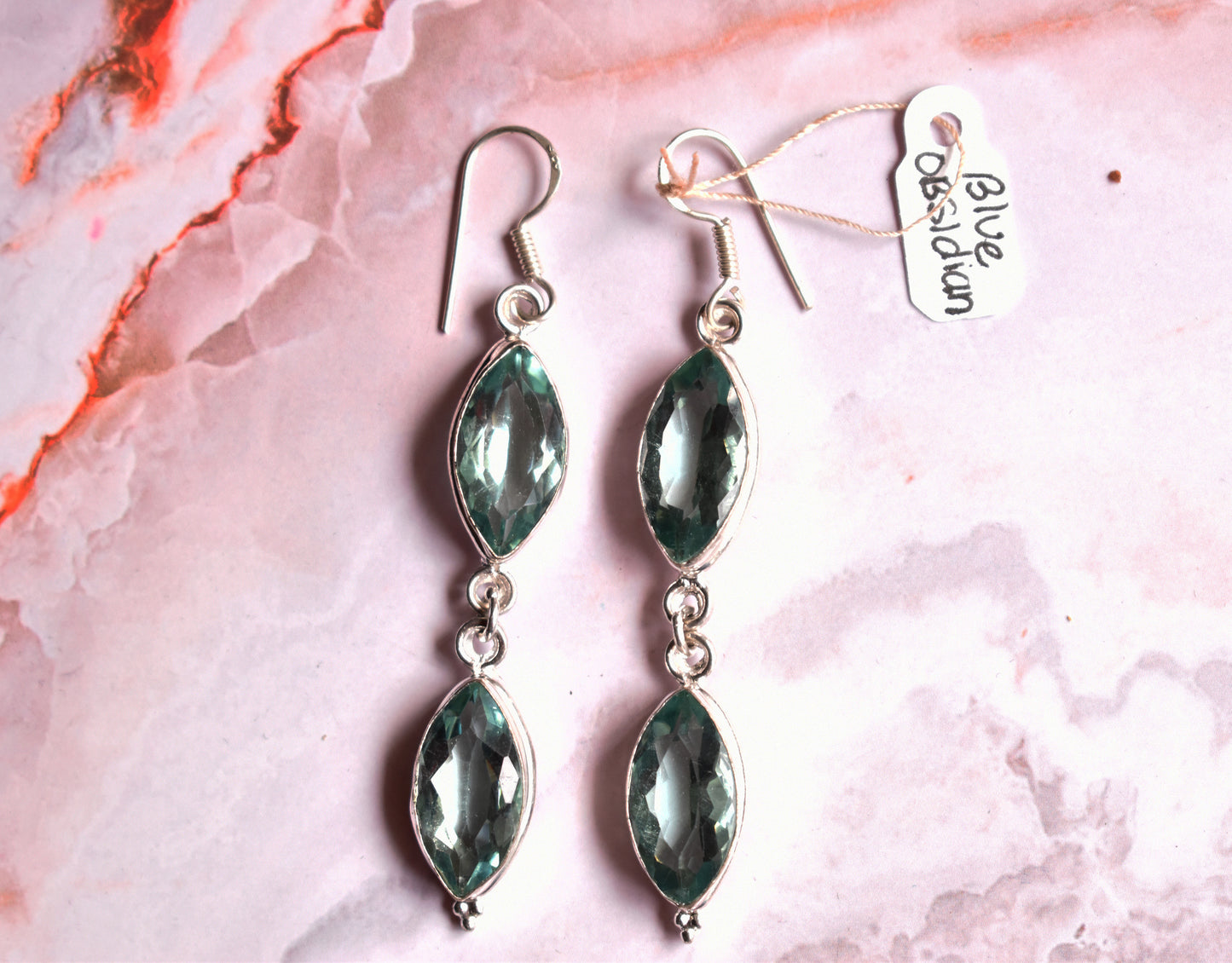 stones-of-transformation - Blue Obsidian Earrings - Stones of Transformation - 