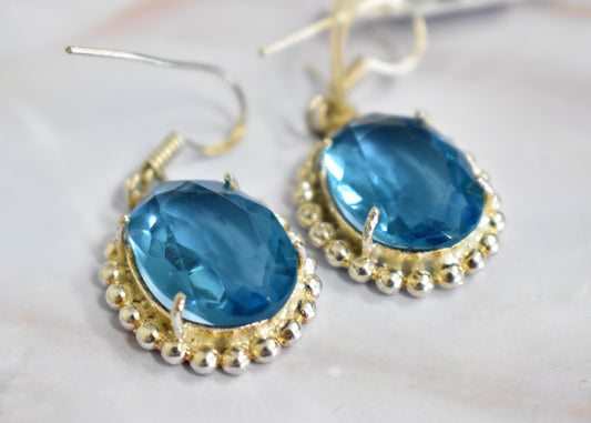 Blue Topaz Earrings