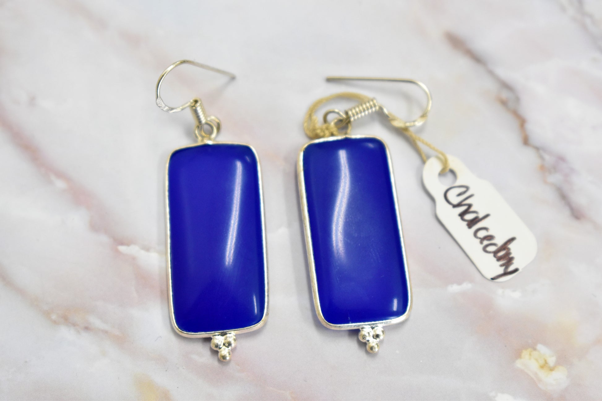 stones-of-transformation - Chalcedony Earrings - Stones of Transformation - 