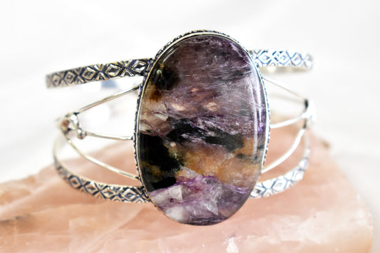 Charoite Cuff Bracelet