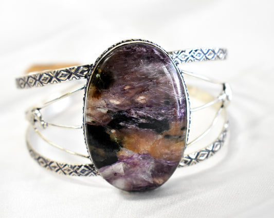 Charoite Cuff Bracelet