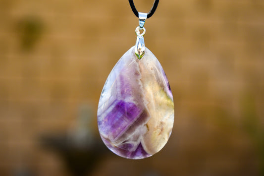Chevron Amethyst Necklace