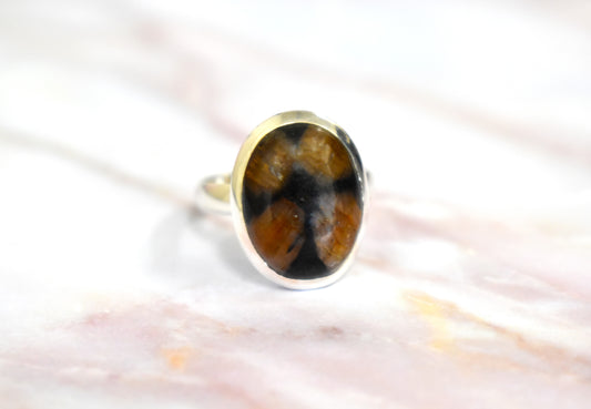 Chiastolite Ring (Size 7)