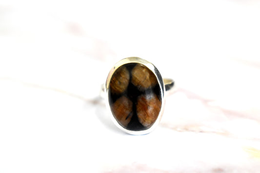 Chiastolite Ring (Size 7)