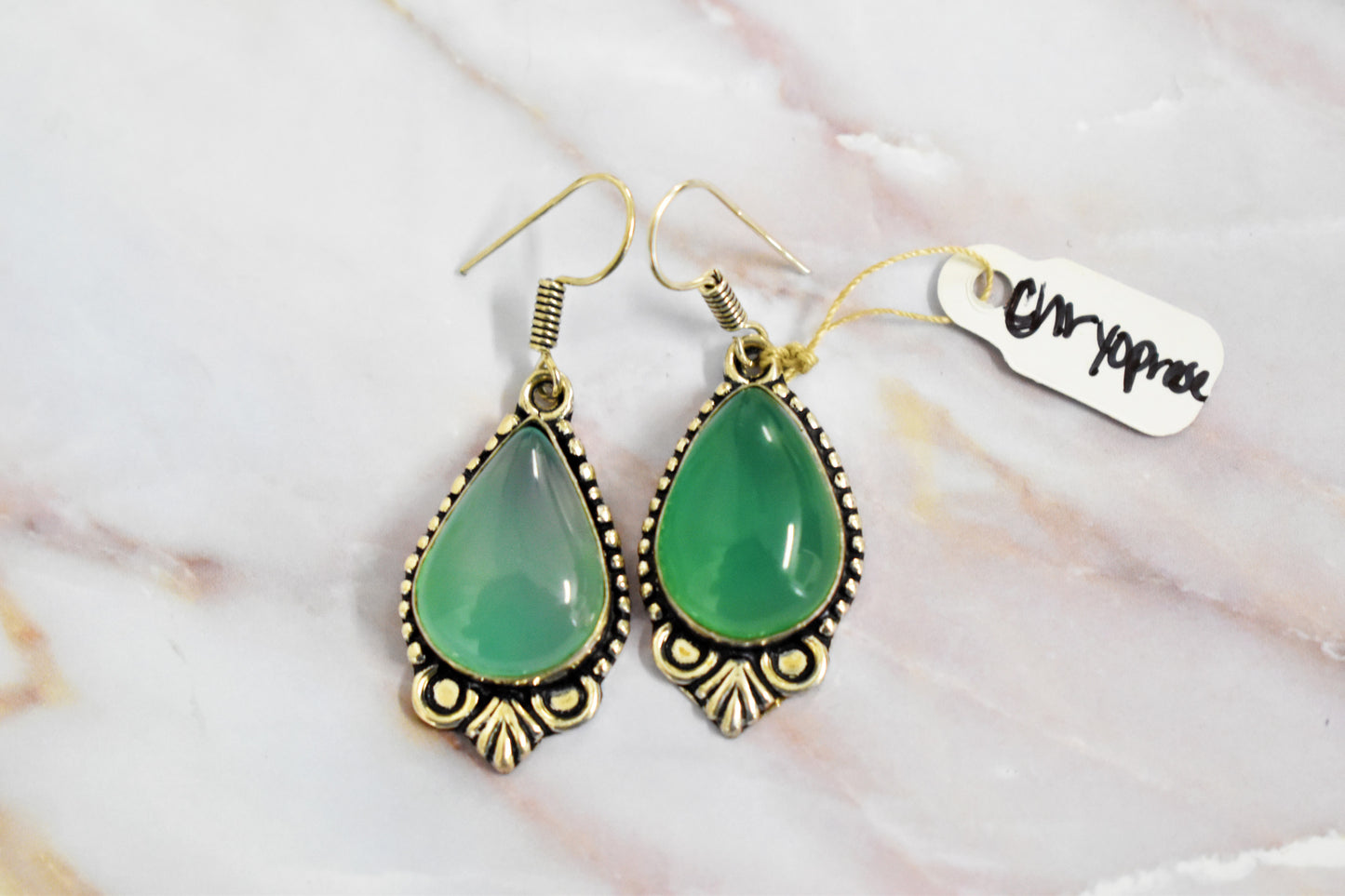 stones-of-transformation - Chrysoprase Earrings - Stones of Transformation - 