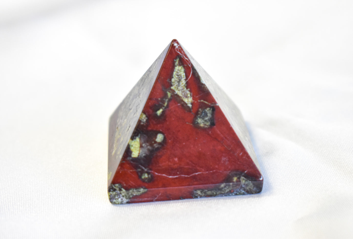 Dragons Blood Jasper Pyramid