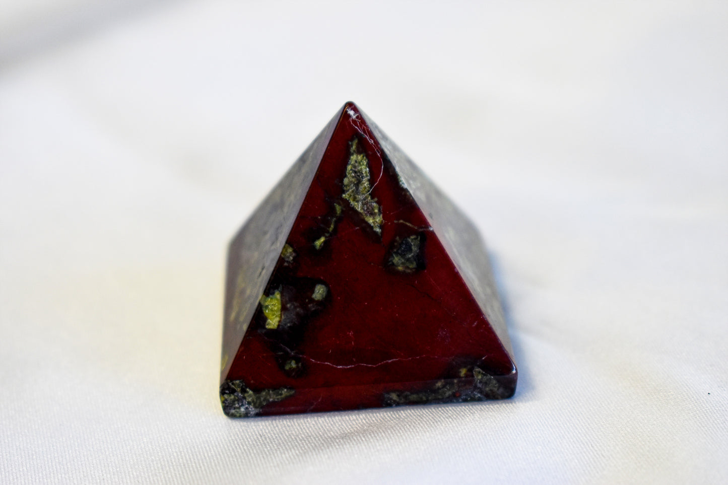 Dragons Blood Jasper Pyramid