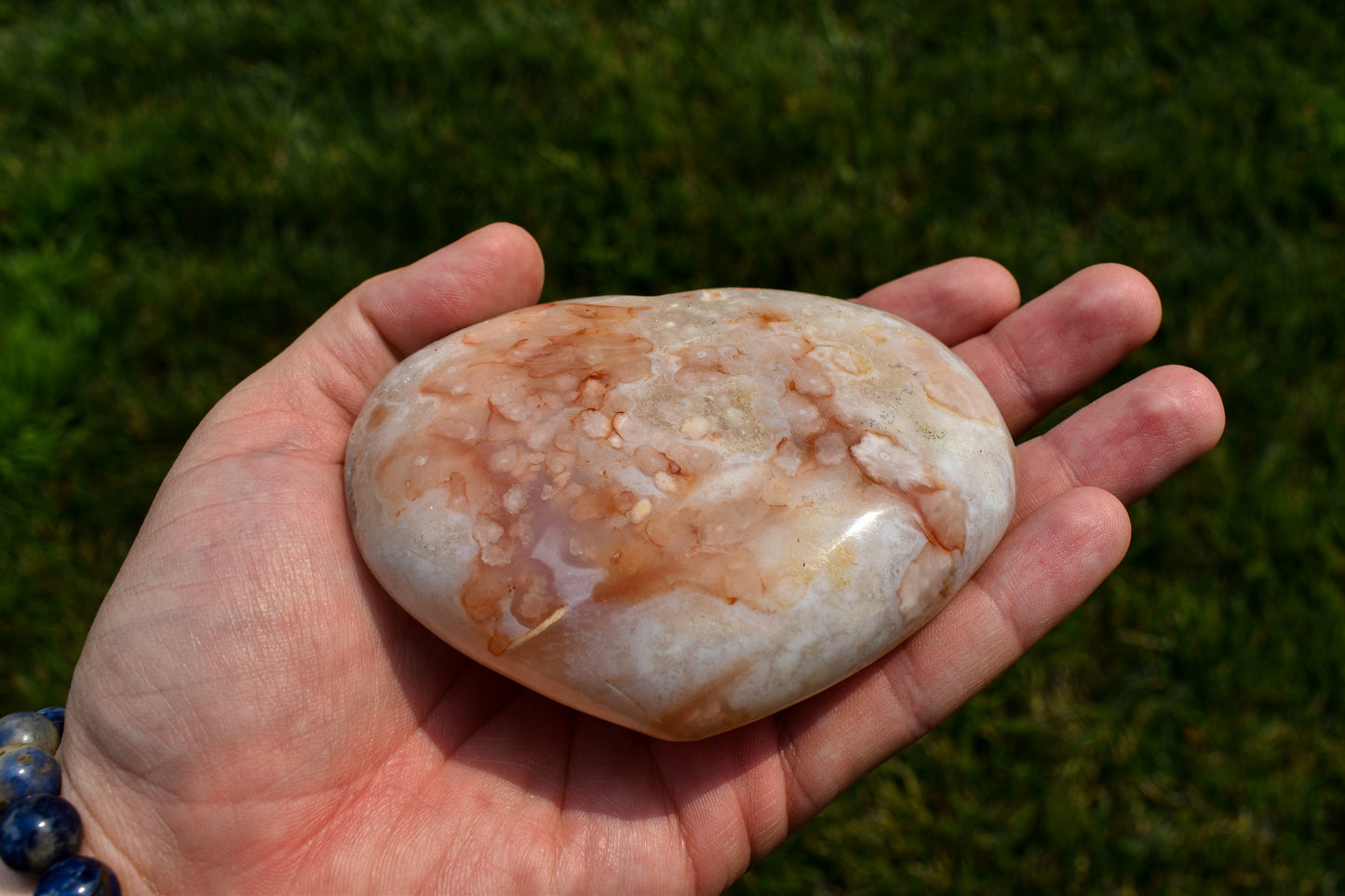 Flower Agate Heart