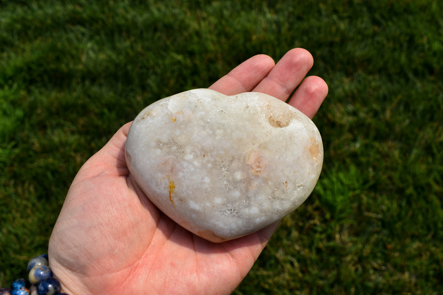 Flower Agate Heart