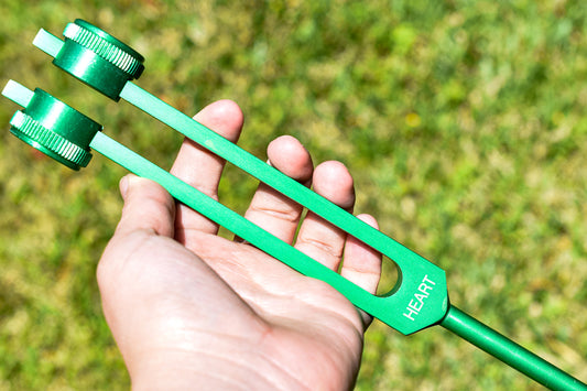 Green Weighted Tuning Fork (Heart Chakra)