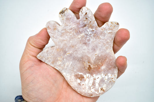 Pink Amethyst Hamsa Hand