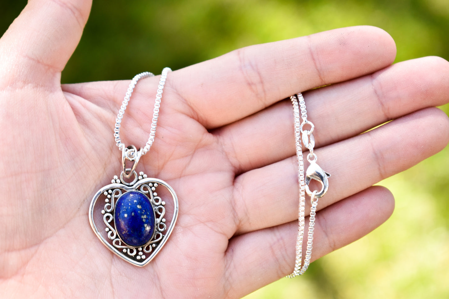 Heart Lapis Necklace