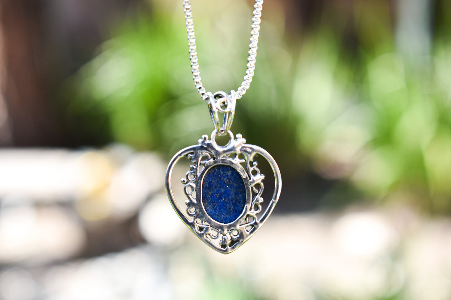 Heart Lapis Necklace