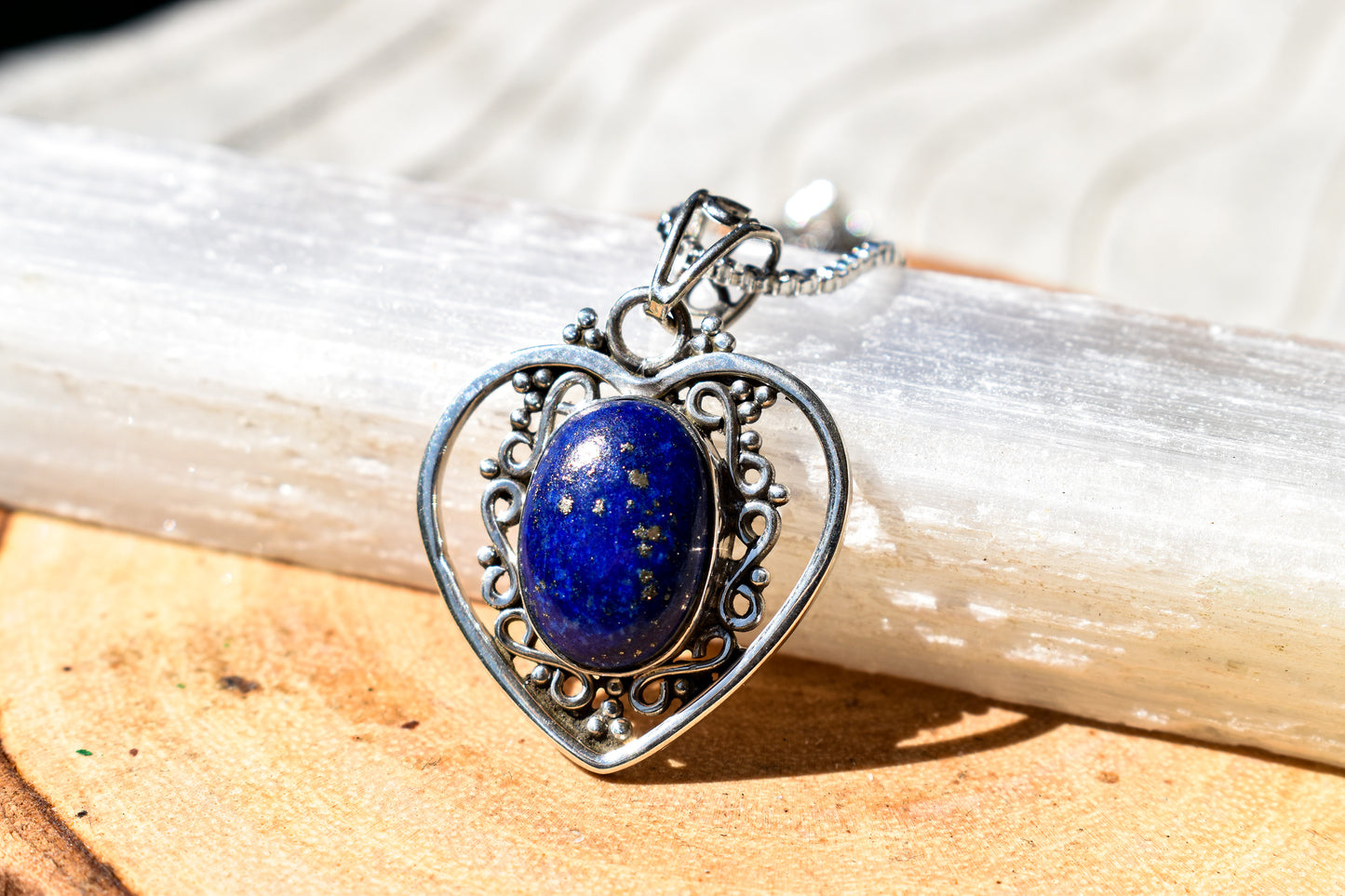 Heart Lapis Necklace