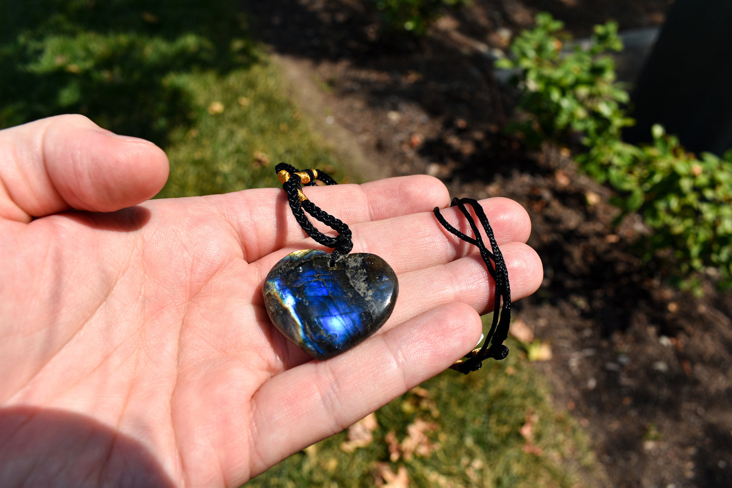 Labradorite Heart Necklace