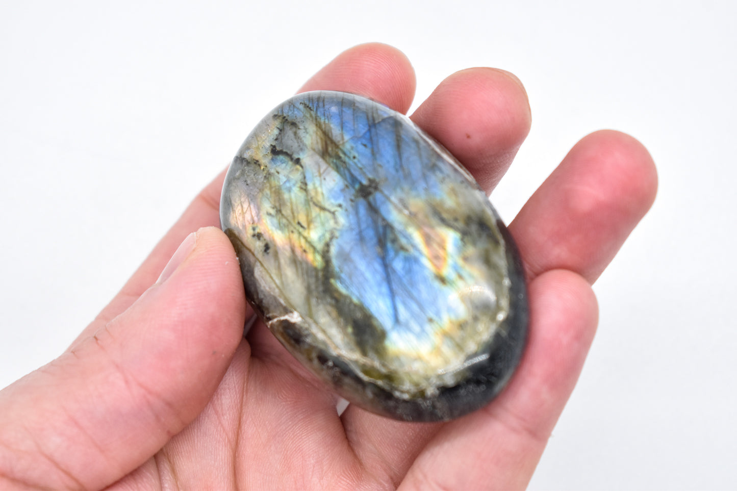 Purple Labradorite Palm Stone