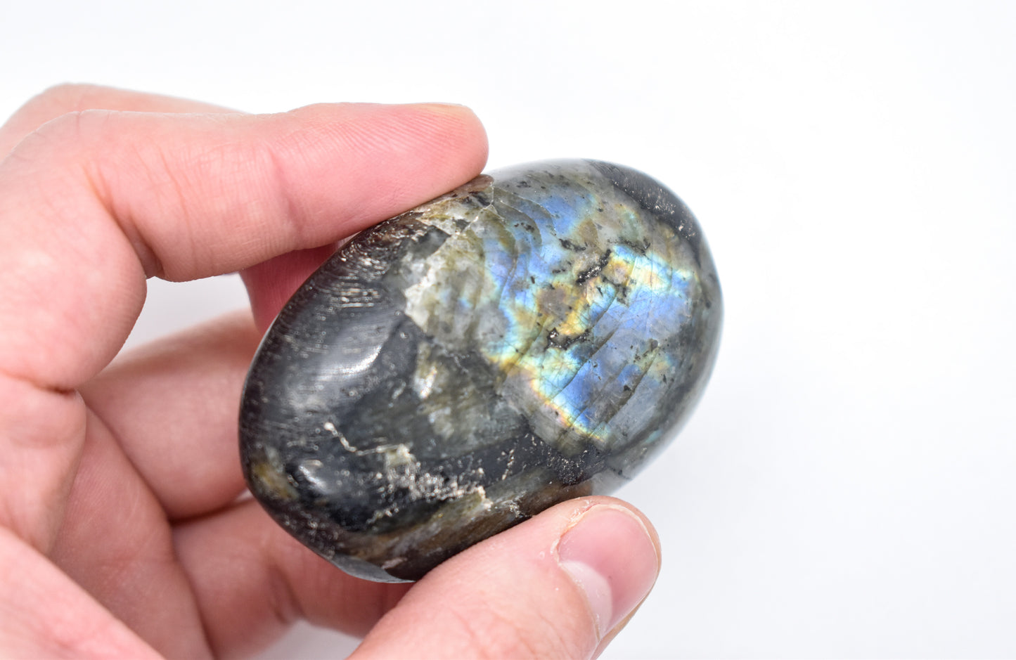 Purple Labradorite Palm Stone