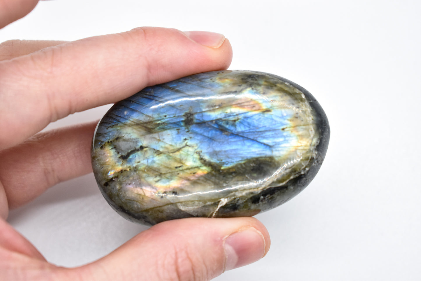 Purple Labradorite Palm Stone