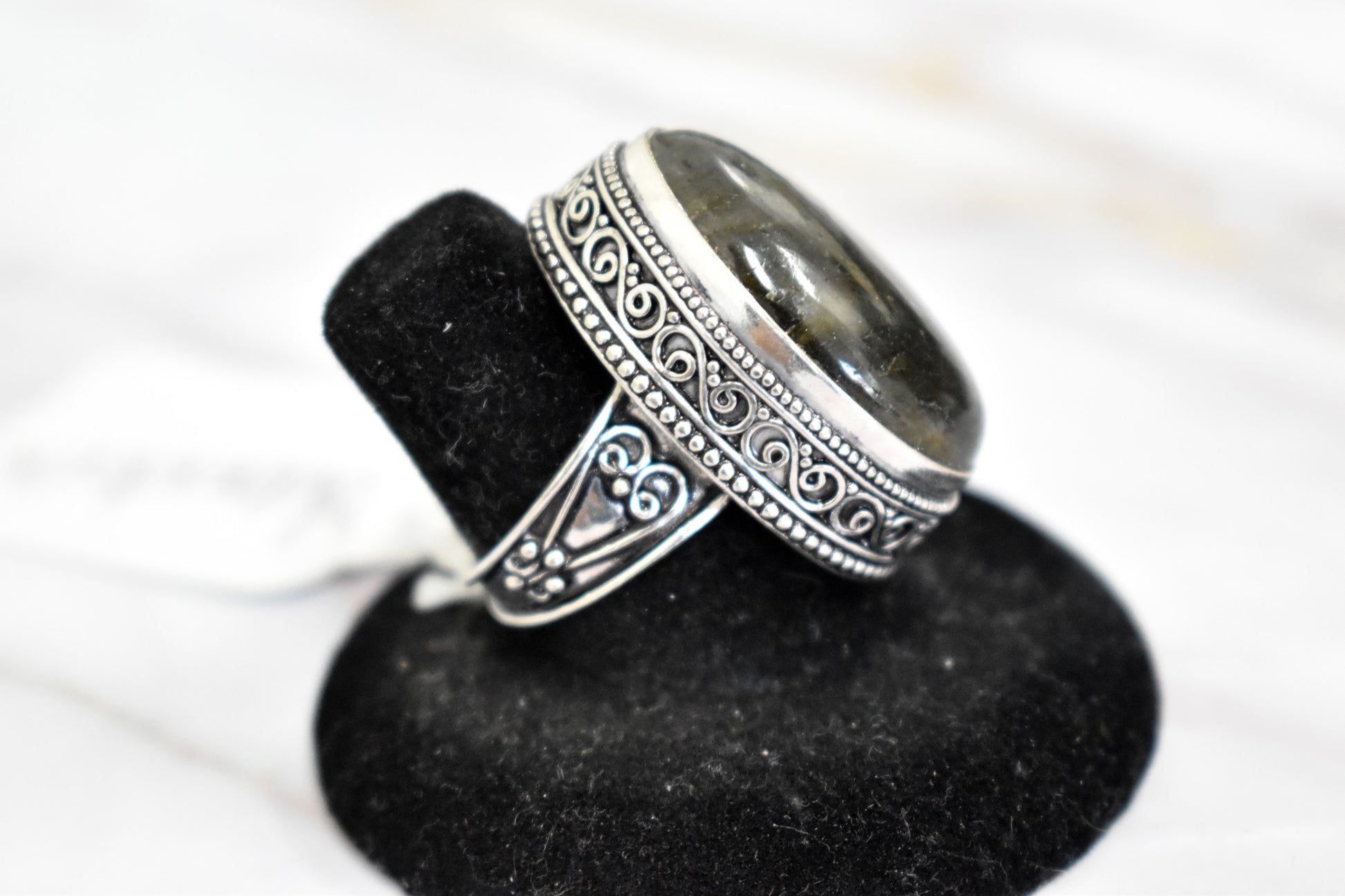 stones-of-transformation - Labradorite Ring (Size 8) - Stones of Transformation - 