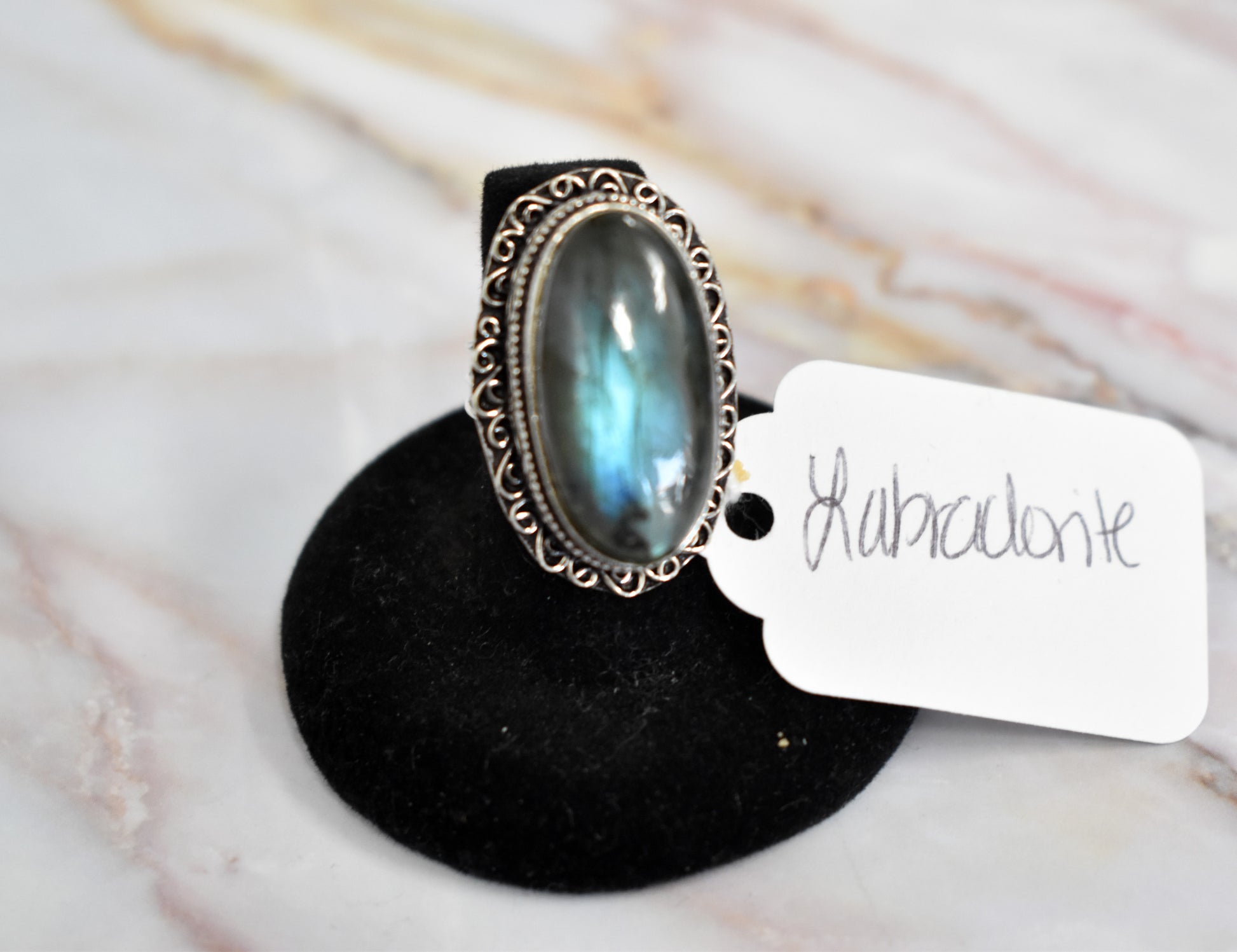 stones-of-transformation - Labradorite Ring (Size 6.5) - Stones of Transformation - 