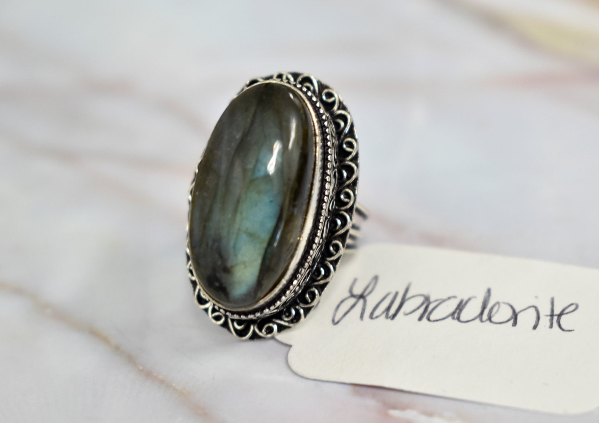 stones-of-transformation - Labradorite Ring (Size 6.5) - Stones of Transformation - 