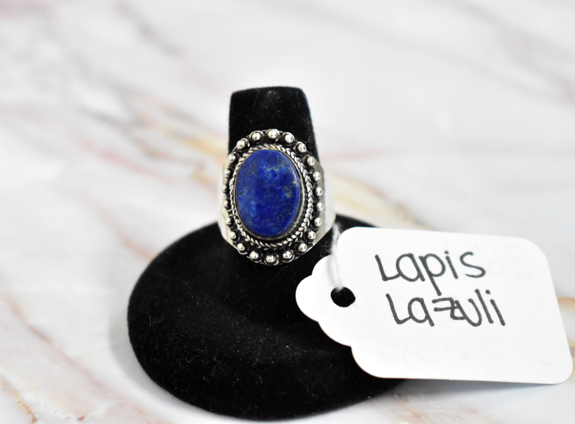 stones-of-transformation - Lapis Lazuli Ring (Size 8) - Stones of Transformation - 