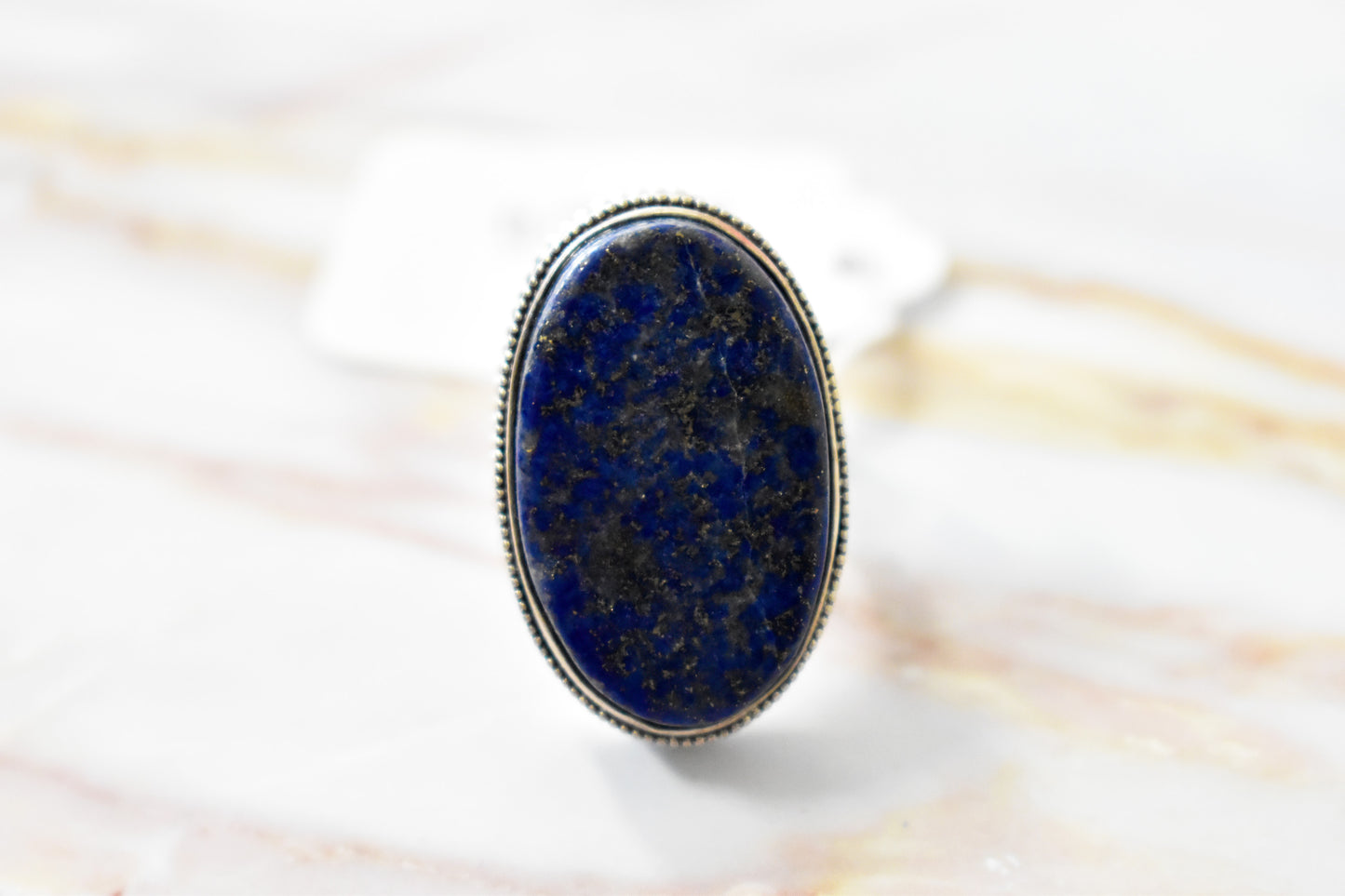 stones-of-transformation - Lapis Lazuli Ring (Size 8) - Stones of Transformation - 