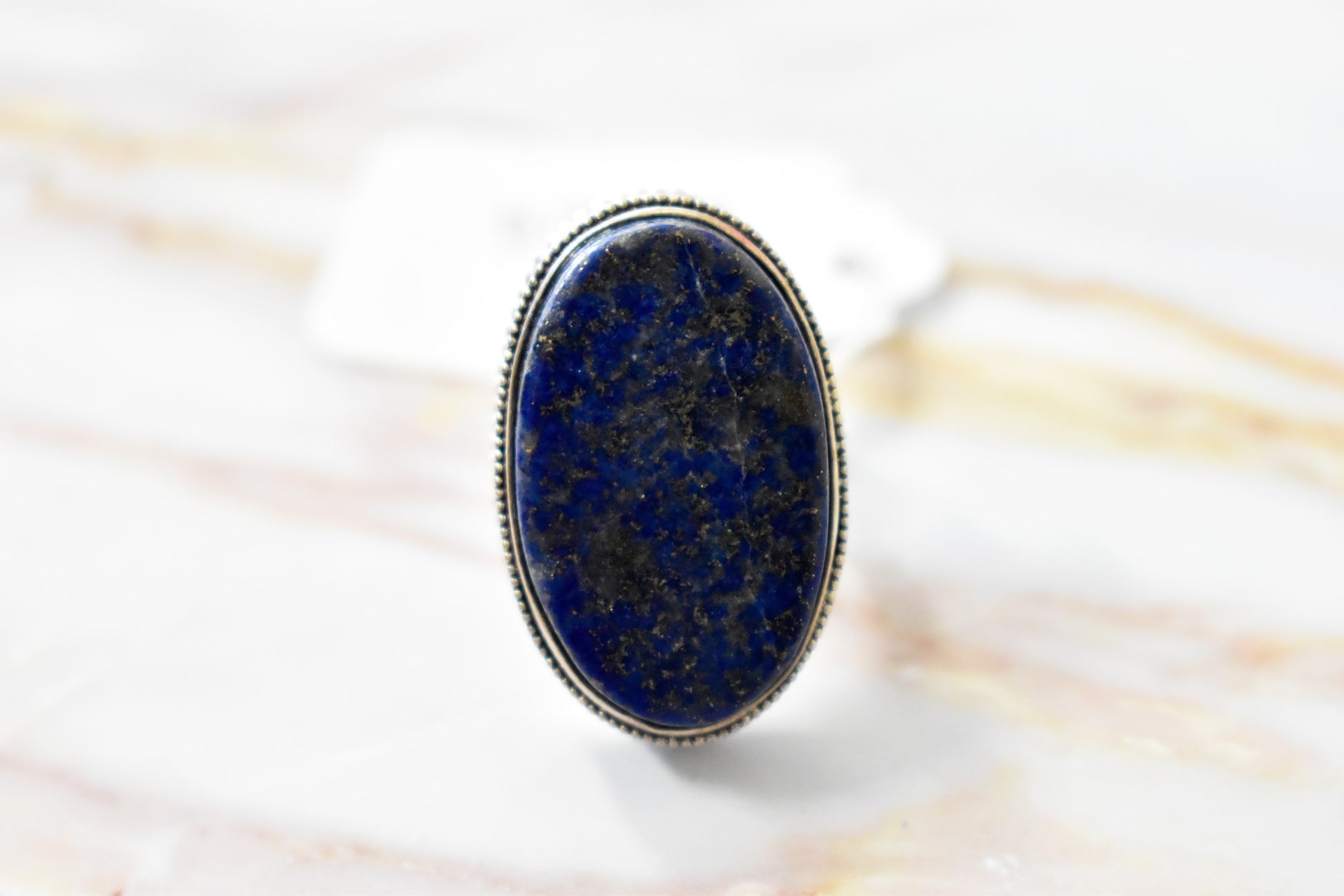 stones-of-transformation - Lapis Lazuli Ring (Size 8) - Stones of Transformation - 