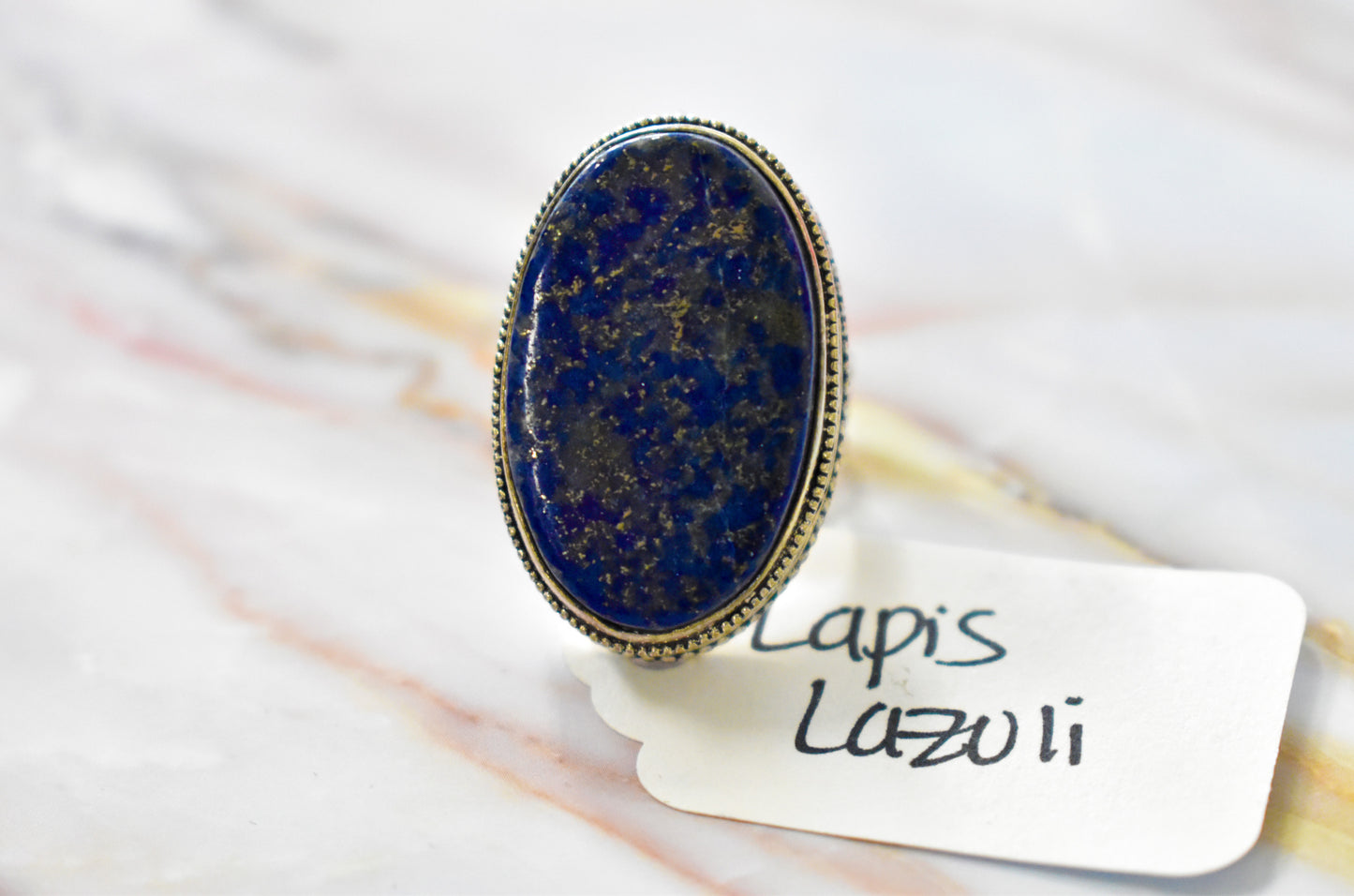 stones-of-transformation - Lapis Lazuli Ring (Size 8) - Stones of Transformation - 