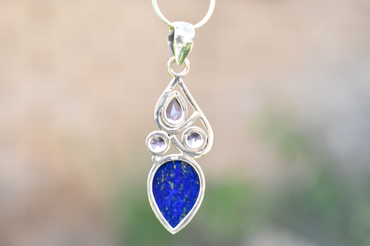 Amethyst and Lapis Lazuli Necklace