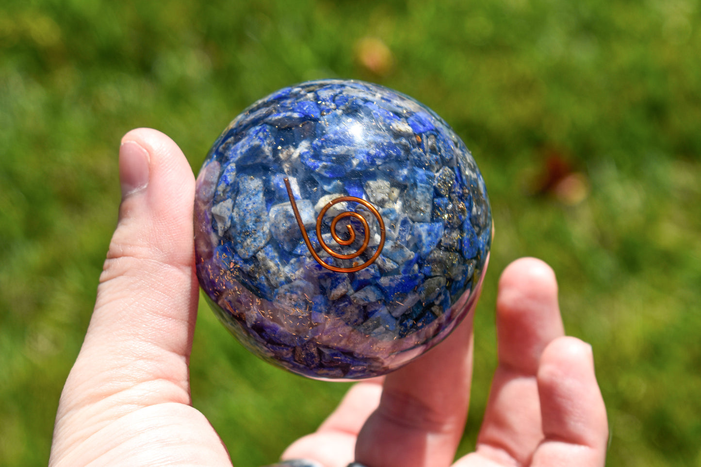 Lapis Lazuli Orgone Sphere