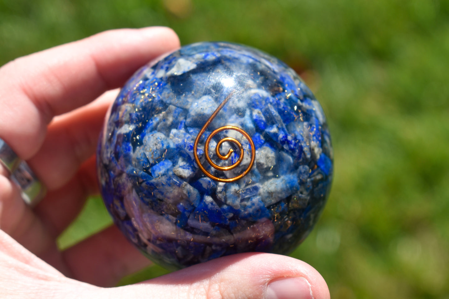 Lapis Lazuli Orgone Sphere