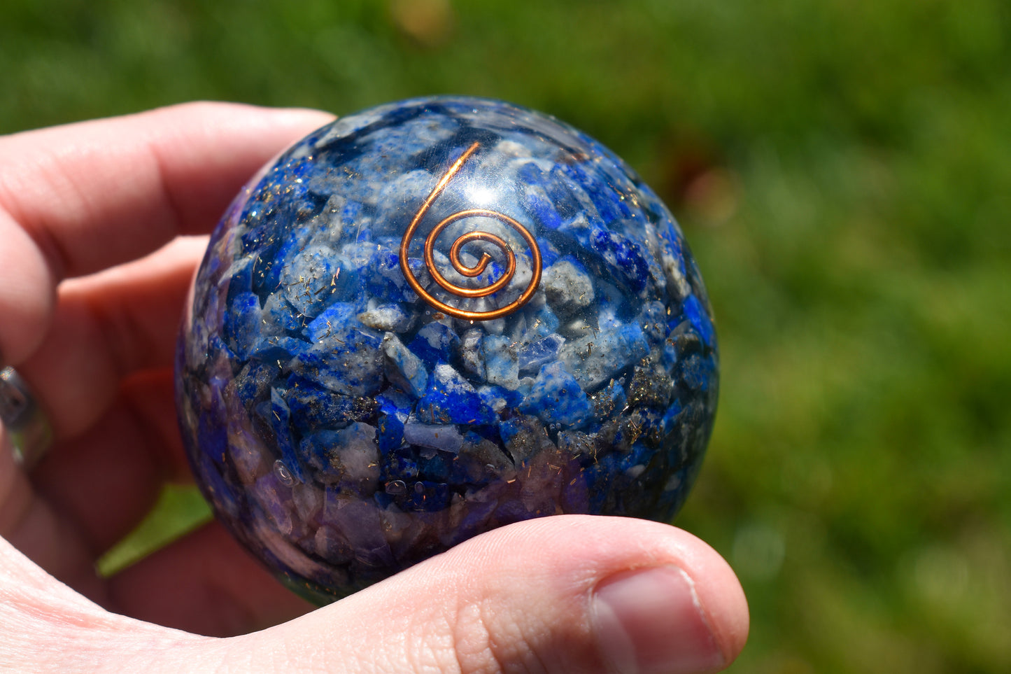 Lapis Lazuli Orgone Sphere