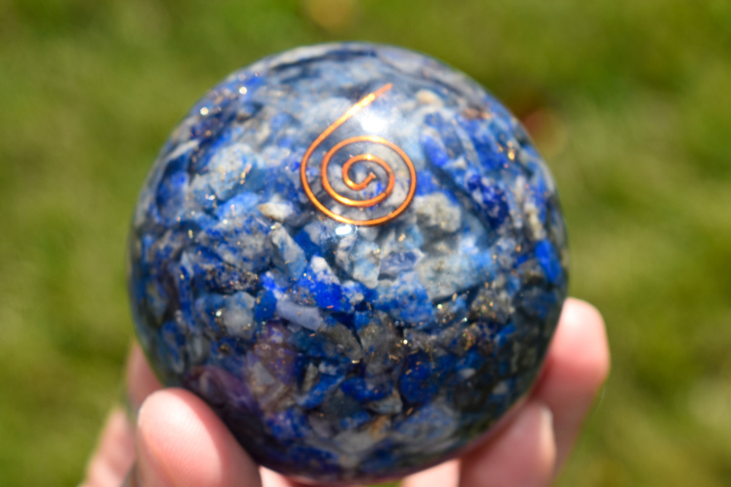 Lapis Lazuli Orgone Sphere