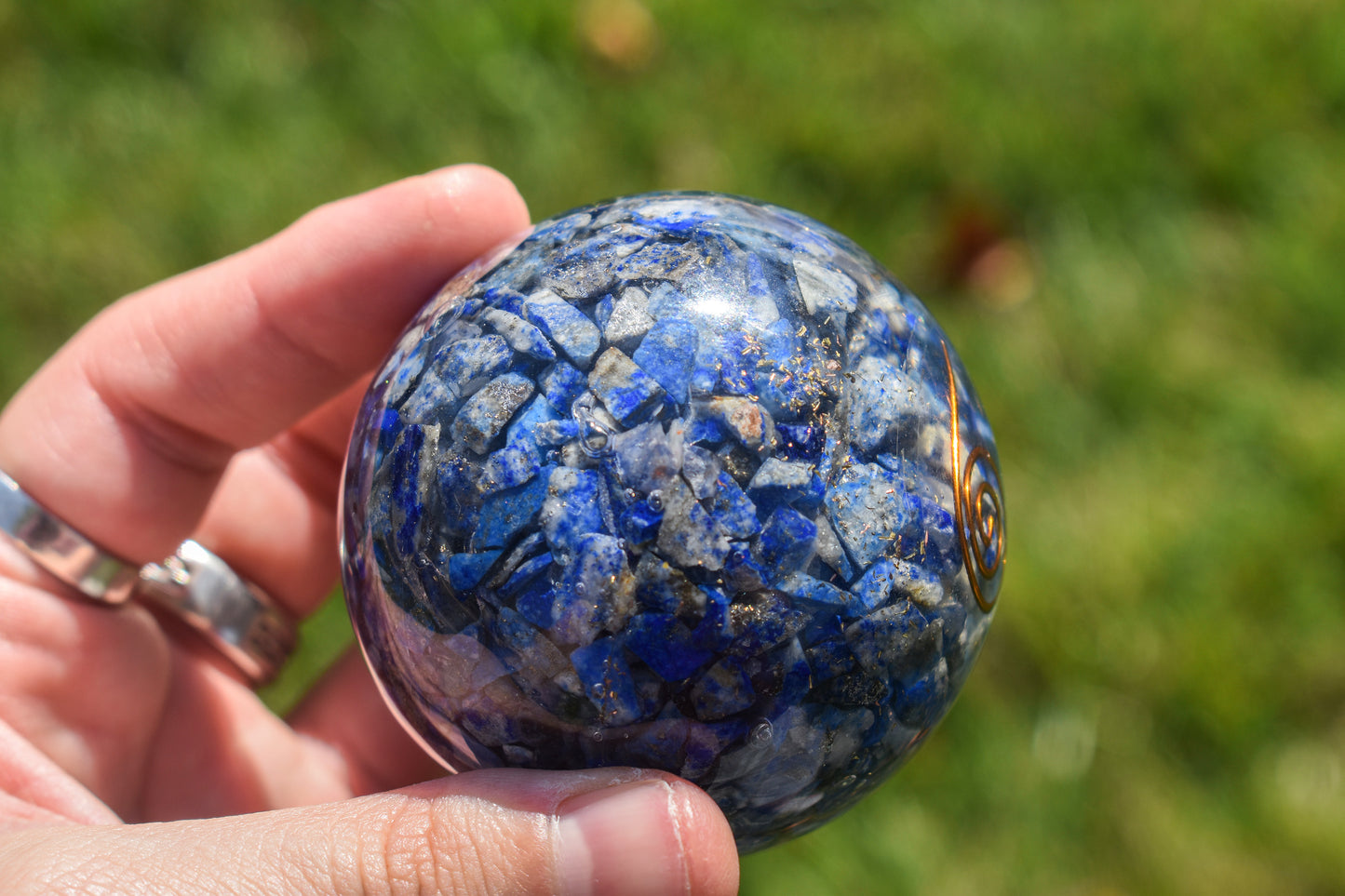 Lapis Lazuli Orgone Sphere