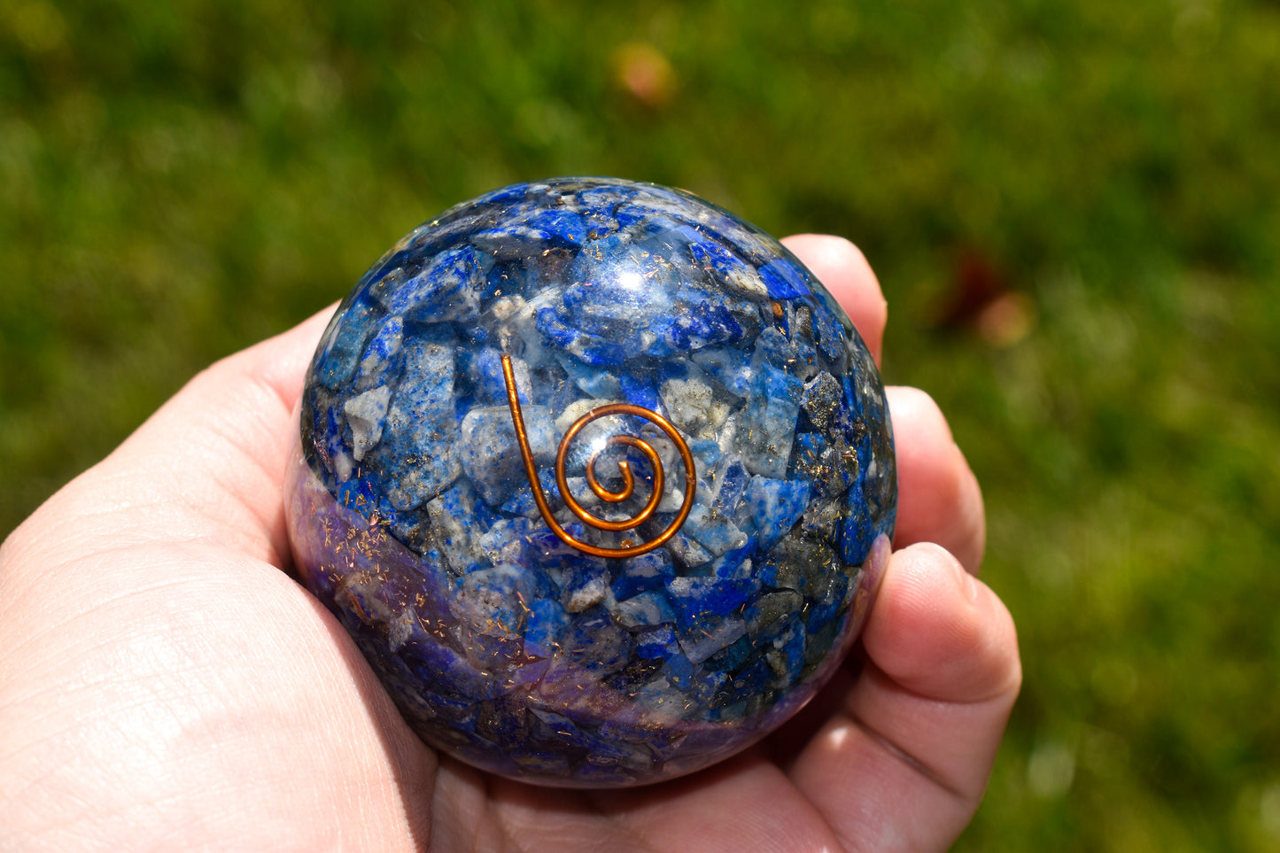Lapis Lazuli Orgone Sphere