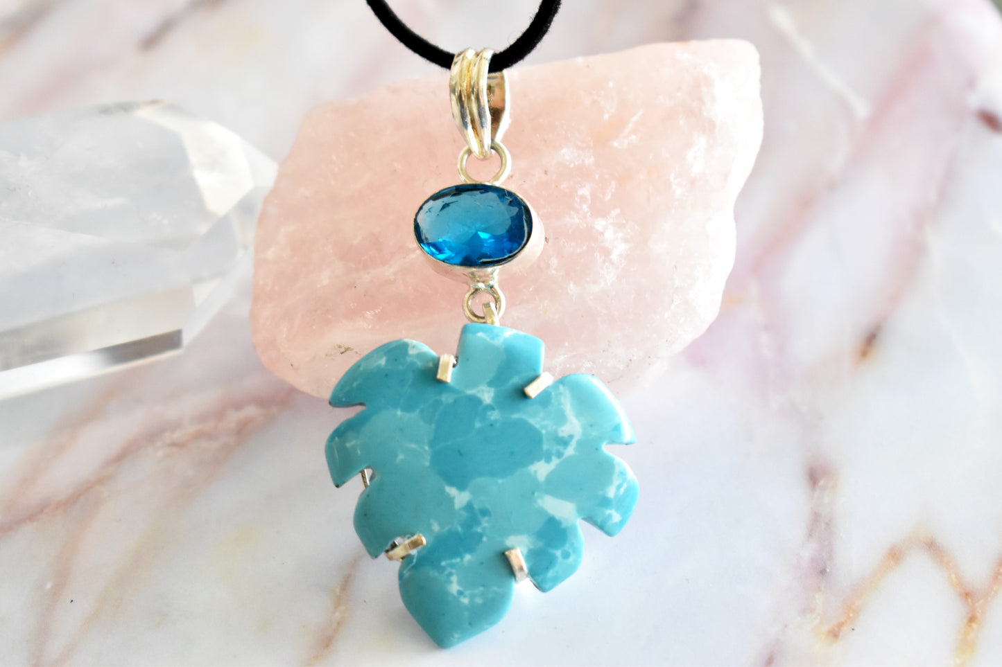 Larimar and Blue Topaz Necklace
