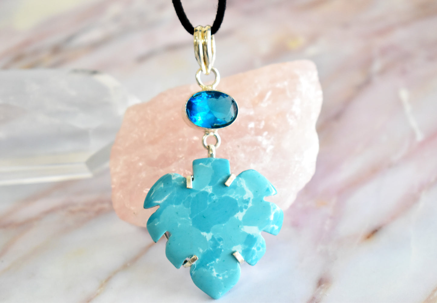 Larimar and Blue Topaz Necklace