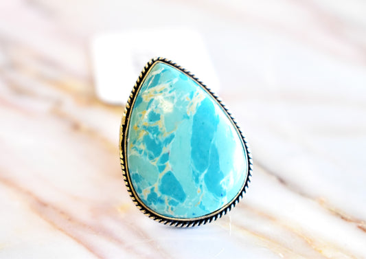 Larimar Ring (Size 7.5
