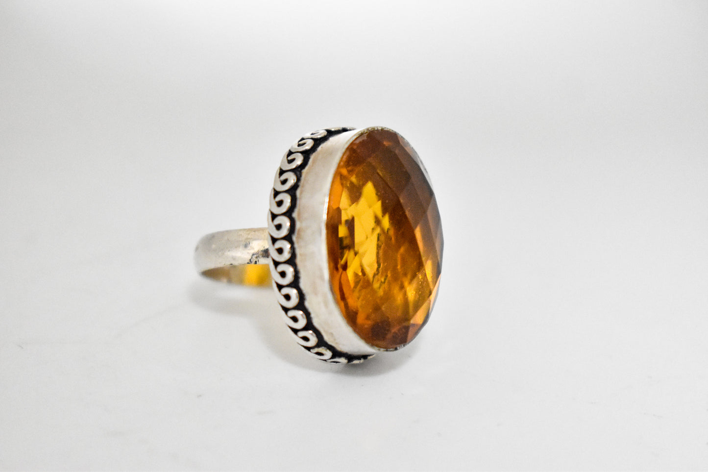 Madeira Citrine Ring (Size 6)