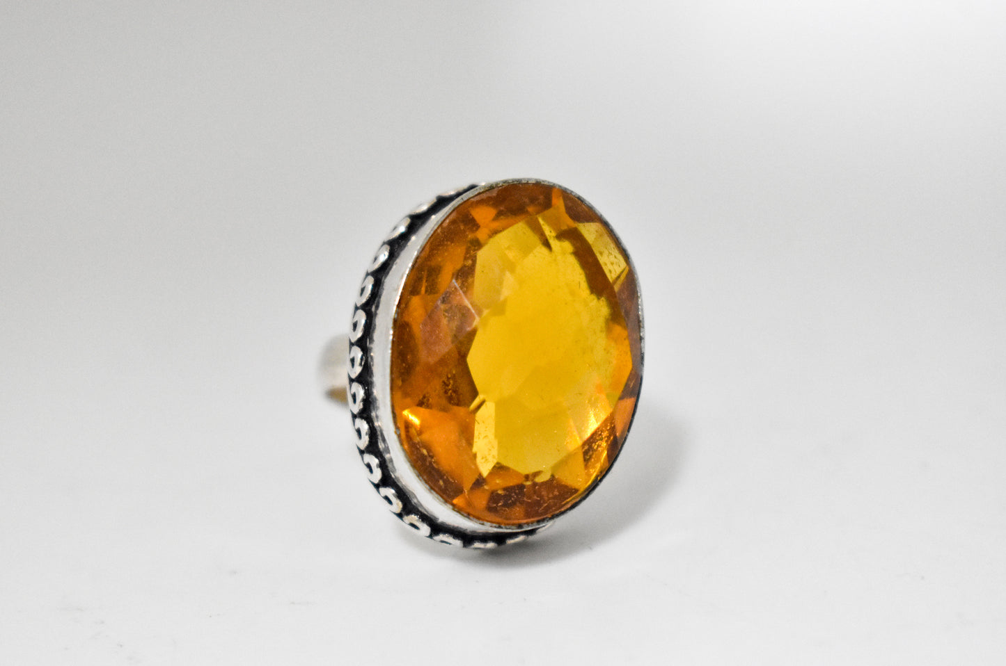 Madeira Citrine Ring (Size 6)