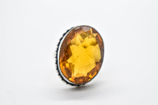 Madeira Citrine Ring (Size 6)