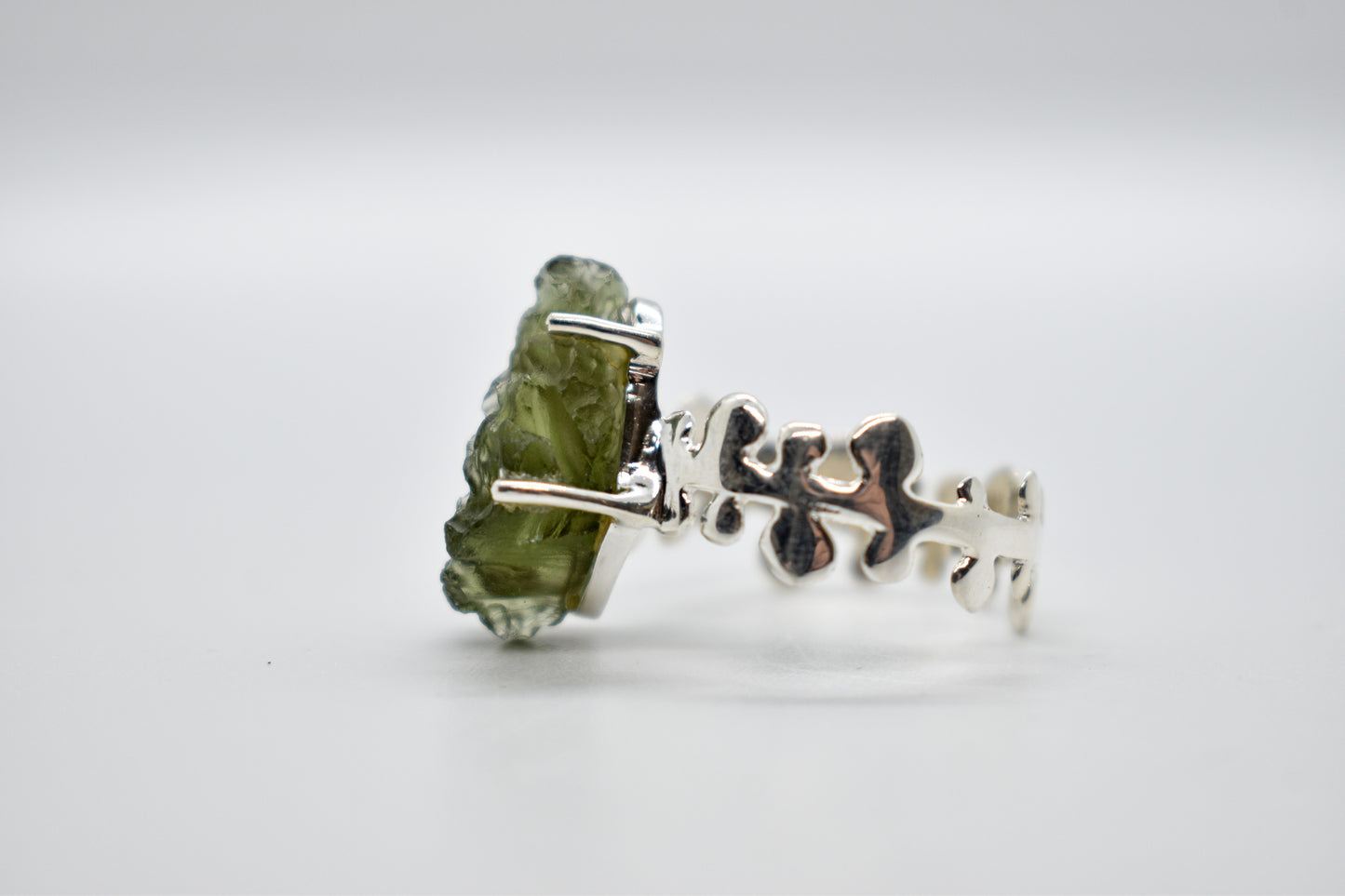 Moldavite Ring (Size 8)