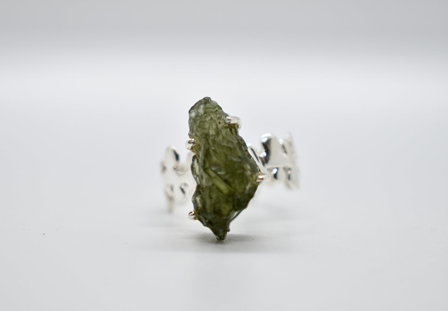 Moldavite Ring (Size 8)