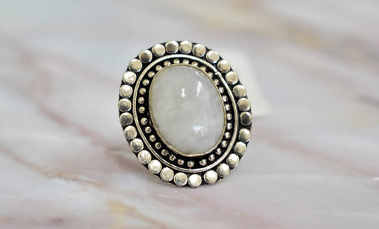 stones-of-transformation - Moonstone Ring (Size 8.5) - Stones of Transformation - 