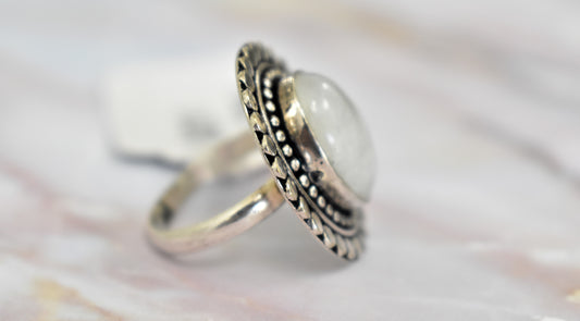 stones-of-transformation - Moonstone Ring (Size 8.5) - Stones of Transformation - 