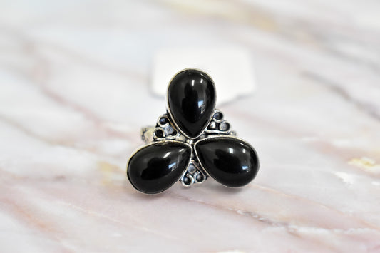 stones-of-transformation - Onyx Ring (Size 8.5) - Stones of Transformation - 