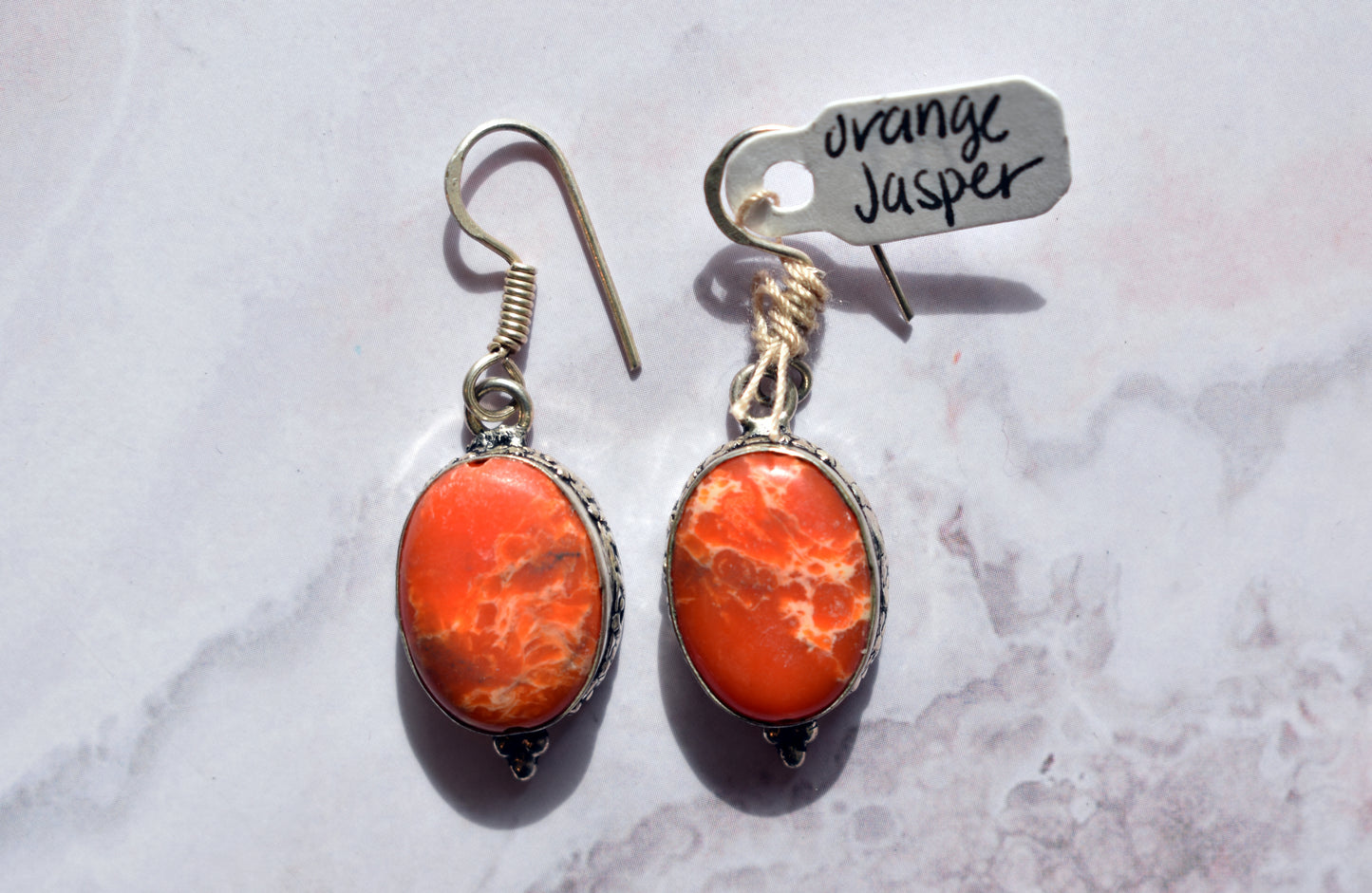 stones-of-transformation - Orange Jasper Earrings - Stones of Transformation - 