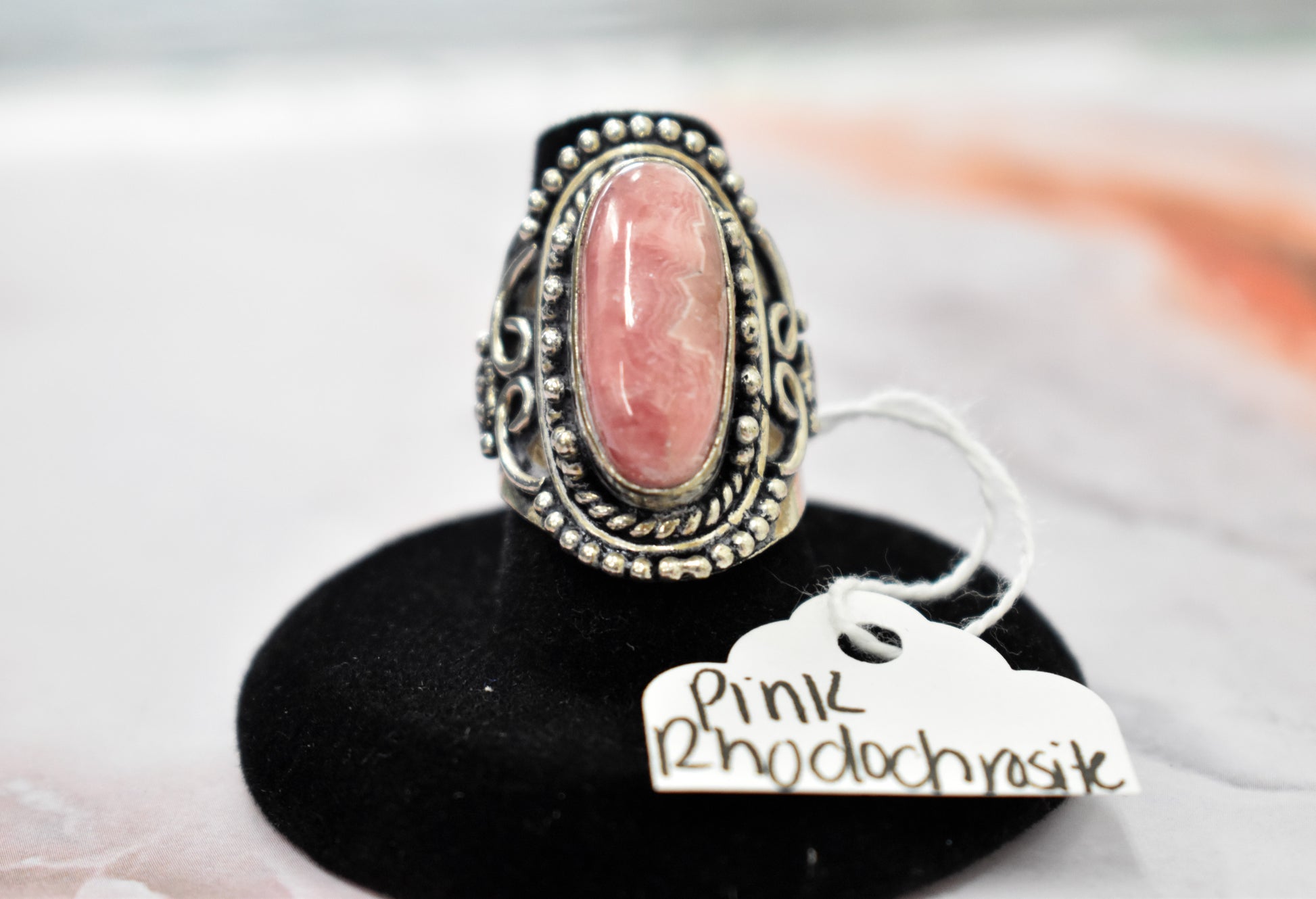stones-of-transformation - Rhodochrosite Ring (Size 7.5) - Stones of Transformation - 